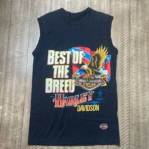 Mens small vintage 1990 Harley Davidson tank top